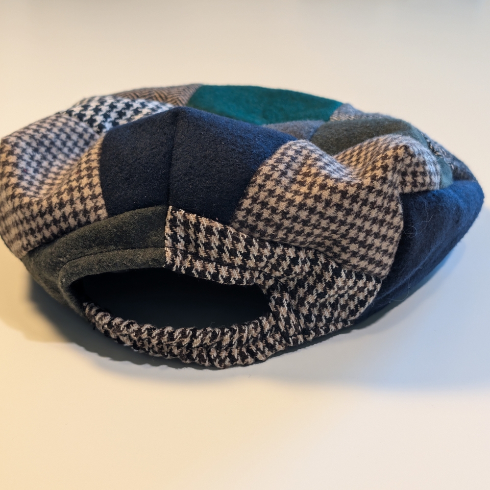 Guinness Patchwork Flat Cap in Navy, Green & Gray - image 2